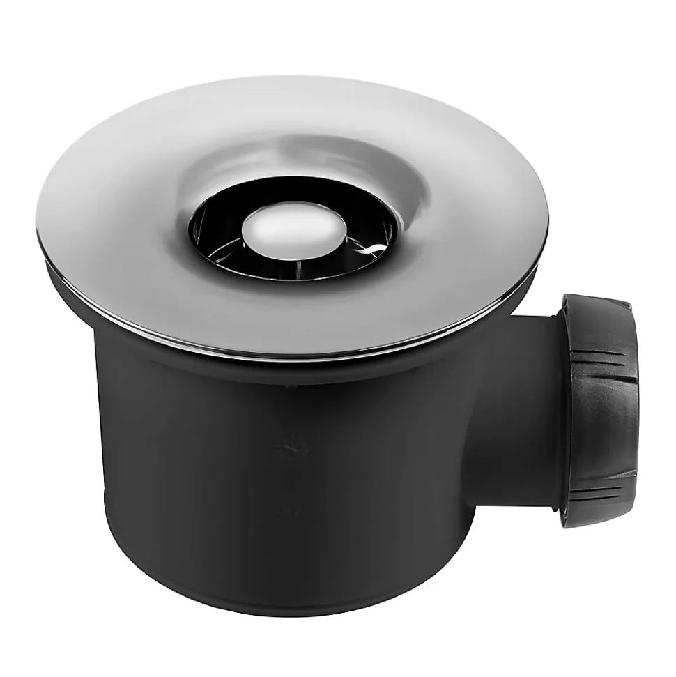 Bonde de douche dôme Ø90 mm en ABS chromé Wirquin