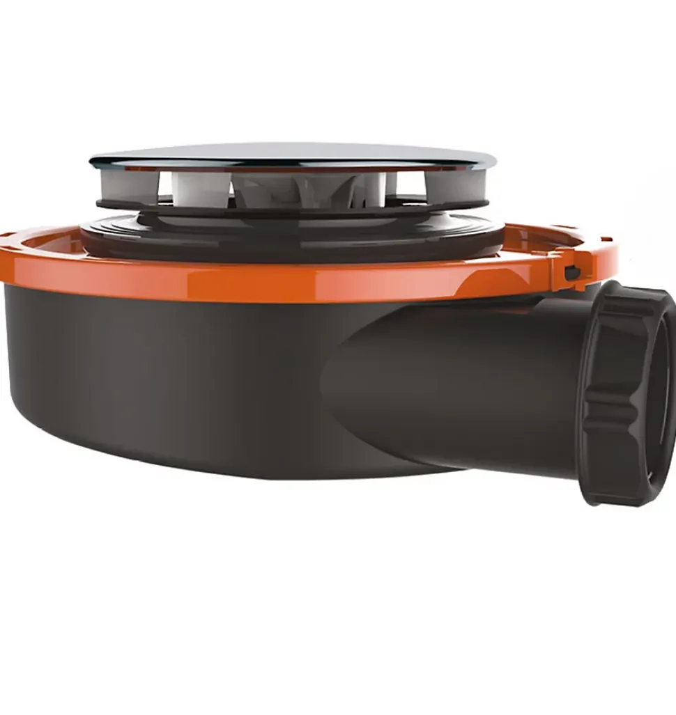 Bonde de douche extra plate Valentin Flush Ø90mm