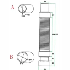 Bonde de douche extra plate avec diamètre 90 mm - installation facile, évacuation rapide - avec tuyau flexible