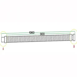 Bonde de douche extra plate avec diamètre 90 mm - installation facile, évacuation rapide - avec tuyau flexible