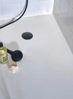 Bonde de douche extra-plate Wirquin Dôme noir