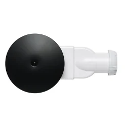 Bonde de douche extra-plate Wirquin Dôme noir