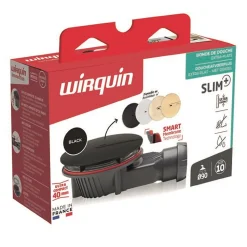 Bonde de douche Slim+ Ø118 mm noir Wirquin