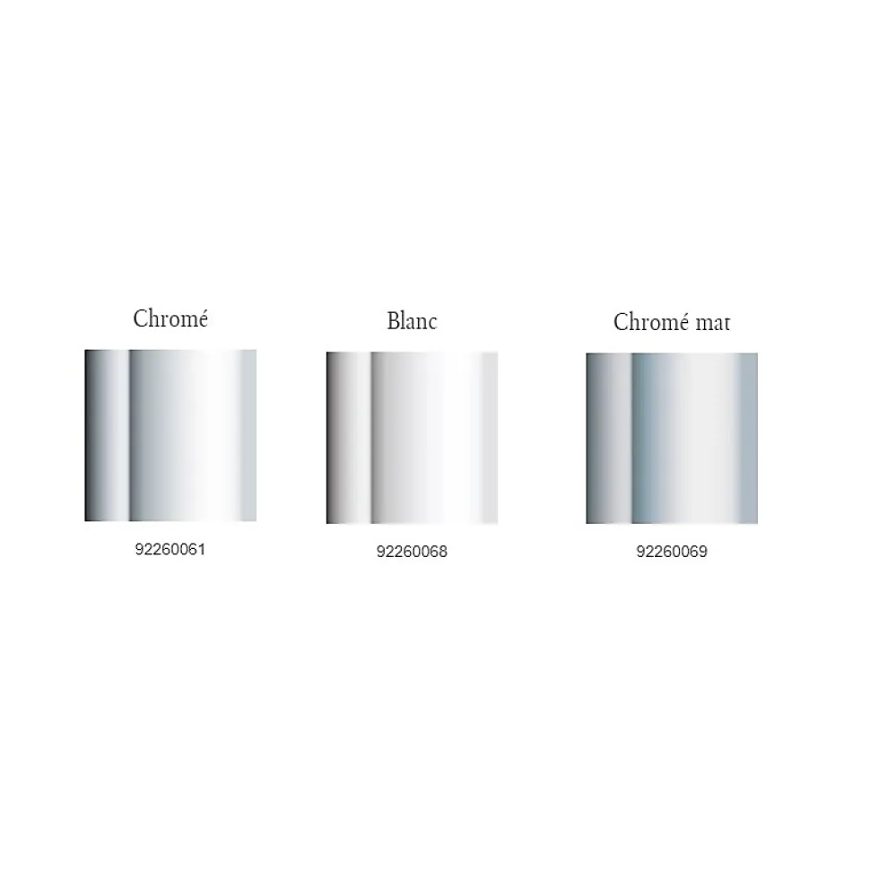 Bonde de douche sortie horizontale VILLEROY & BOCH Tempoplex Plus 90mm avec cache chromé brossé