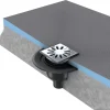Bonde de douche sortie verticale WEDI avec grille carrée