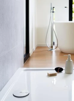 Bonde de douche Wirquin SLIM + ø40 mm dôme ABS.