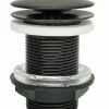 Bonde de lavabo à écoulement libre Ø 63 mm laiton Rousseau graphite mat