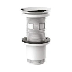 Bonde de lavabo ø65 mm Valentin avec clapet clic clac ou fixe