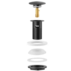 Bonde de Lavabo Pop Up en Laiton Universel AntiBlocage G 1-1/4"