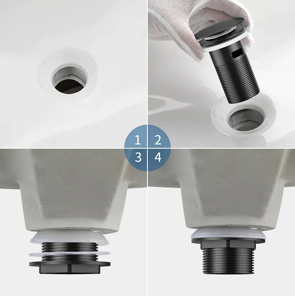 Bonde de Lavabo Pop Up en Laiton Universel AntiBlocage G 1-1/4"
