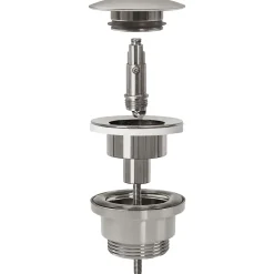 Bonde de lavabo universel REA Clic-Clac Brushed Nickel