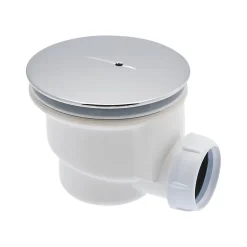 Bonde de receveur de douche sortie horizontale NICOLL 90 mm Chromé