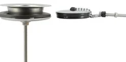 Bonde et vidage plastique pour évier grès à double paroi - Diamètre: 84 mm - Diamètre sortie: 1