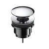 Bonde lavabo clic-clac universelle Sanycces en laiton finition 6 coloris Chrome