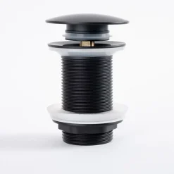 Bonde lavabo sans trop plein, clic-clac, noir