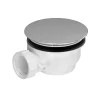 Bonde pour receveur de douche Pure 2/Pedra, capot chrome, Galedo