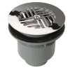 Bonde siphoïde PVC à grille Pour receveur avec orifice diam : 90 mm - Sortie : horizontale