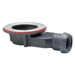 Bonde siphon diam. 90 mm extraplate Wirquin Slim+ à évacuation horizontale pour receveur de douche sortie en 40 mm