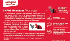 Bonde siphon diam. 90 mm extraplate Wirquin Slim+ à évacuation horizontale pour receveur de douche sortie en 40 mm
