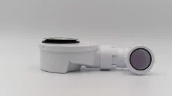 Bonde siphon diam. 50 mm extraplate universelle à évacuation horizontale pour receveur de douche, sortie en 40 mm