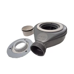 Bonde siphon diam. 90 mm extraplate universelle à évacuation horizontale pour receveur de douche, sortie en 40 mm