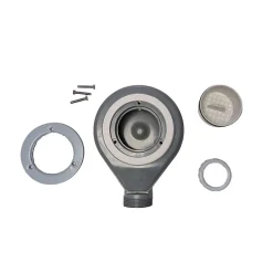 Bonde siphon diam. 90 mm extraplate universelle à évacuation horizontale pour receveur de douche, sortie en 40 mm