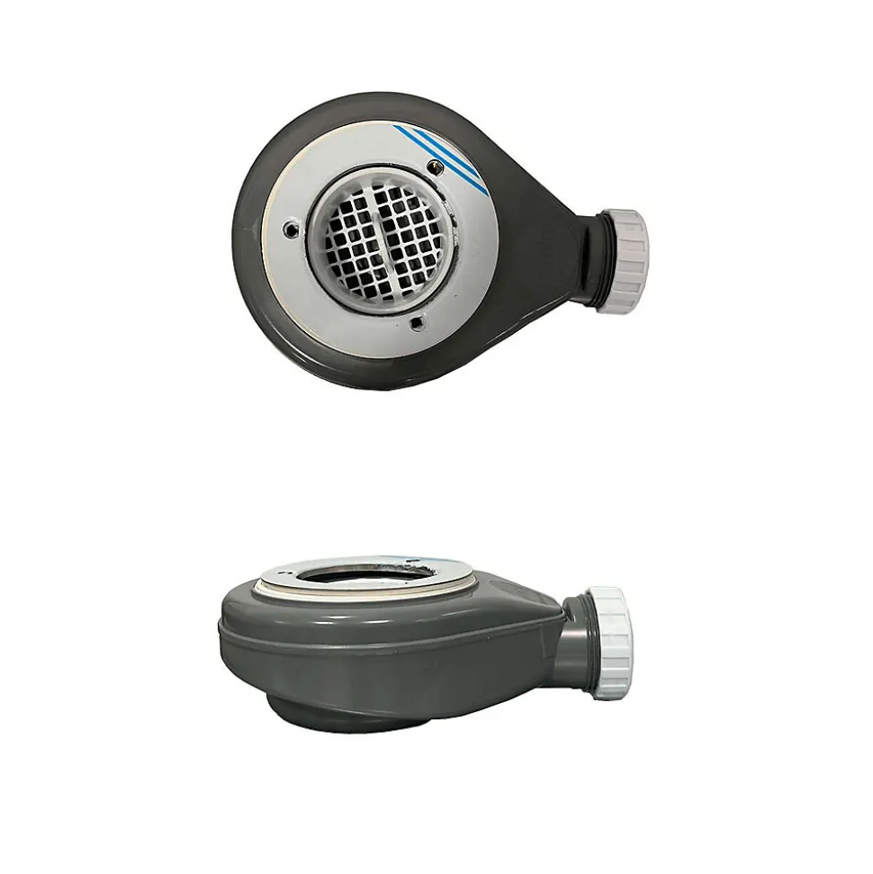 Bonde siphon diam. 90 mm extraplate universelle à évacuation horizontale pour receveur de douche, sortie en 40 mm