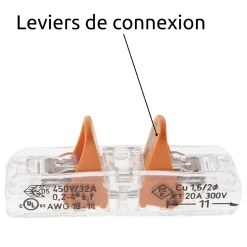 Borne à leviers Wago S221 In Line 4mm² (à l'unité)
