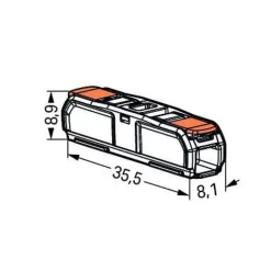 Borne à leviers Wago S221 In Line 4mm² (à l'unité)