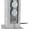 Borne de jardin extérieure Zenitech 4 prises + 2 interrupteurs 5 m