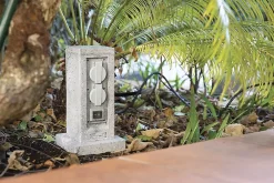 Borne de jardin extérieure Zenitech 4 prises + 2 interrupteurs 5 m