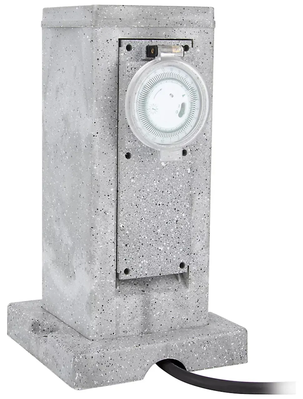 Borne de jardin extérieure Zenitech 2 prises + programmateur 5 m