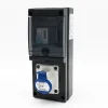 Borne De Recharge Avec Prise Europe 16a Complète Avec Protections Et Compteur