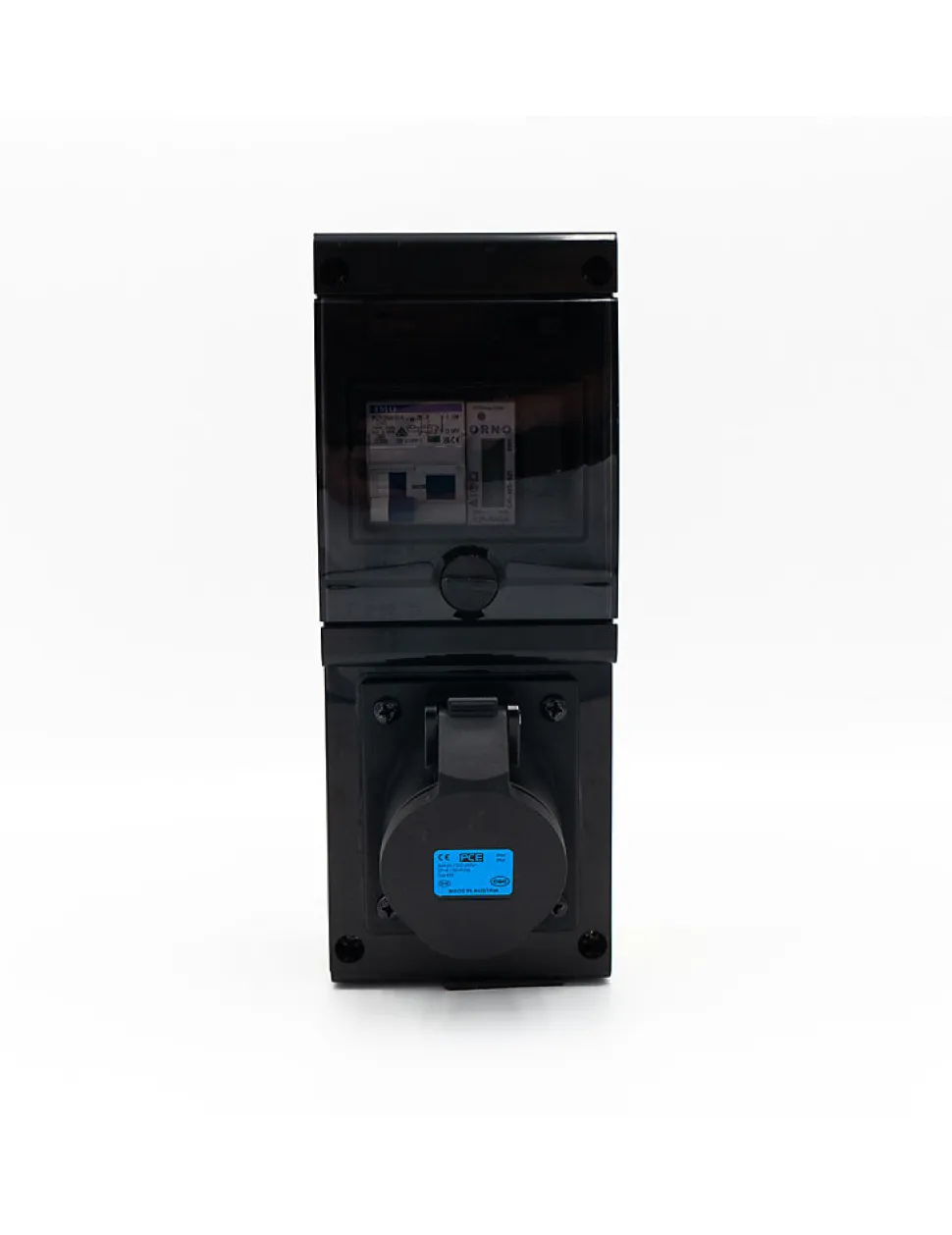 Borne De Recharge Avec Prise Europe 32a Complète Avec Protections Et Compteur