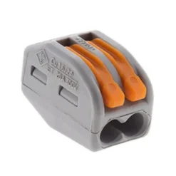 Borne rapide automatique à cliquet S222 - 2 entrées - Wago