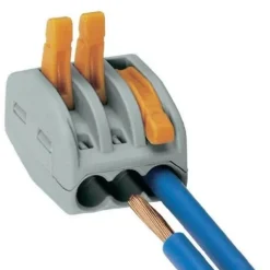 Borne rapide automatique à cliquet S222 - 3 entrées - Wago