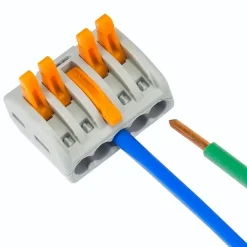 Borne rapide automatique à cliquet S222 - 5 entrées - Wago