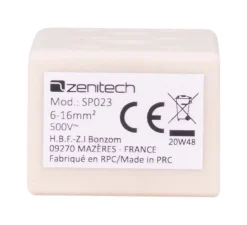 Borne stéatite tripolaire 6 à 16mm² - Zenitech