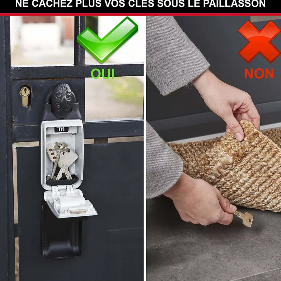 Boîte à clé à anse rétractable Masterlock Select Acess 5420EURD