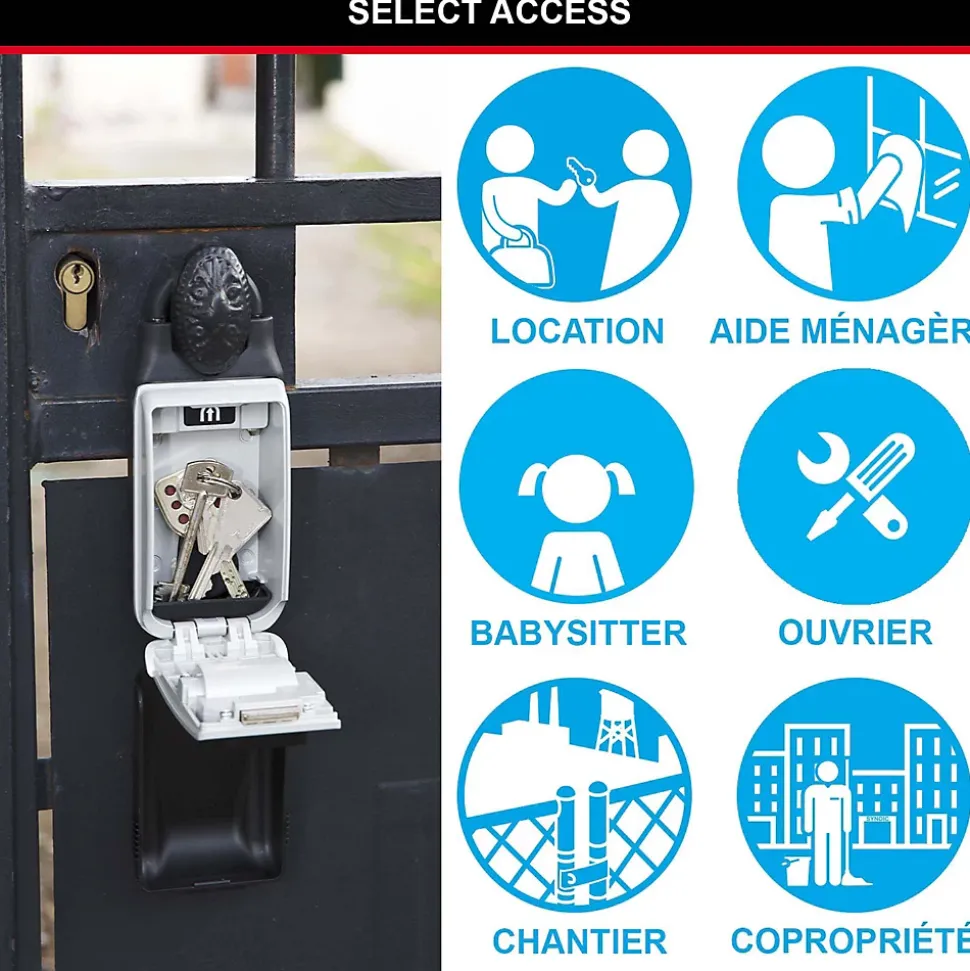 Boîte à clé à anse rétractable Masterlock Select Acess 5420EURD