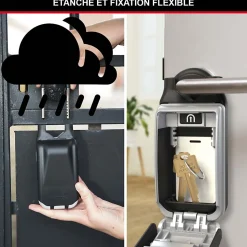 Boîte à clé à anse rétractable Masterlock Select Acess 5420EURD