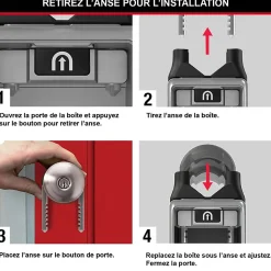 Boîte à clé à anse rétractable Masterlock Select Acess 5420EURD