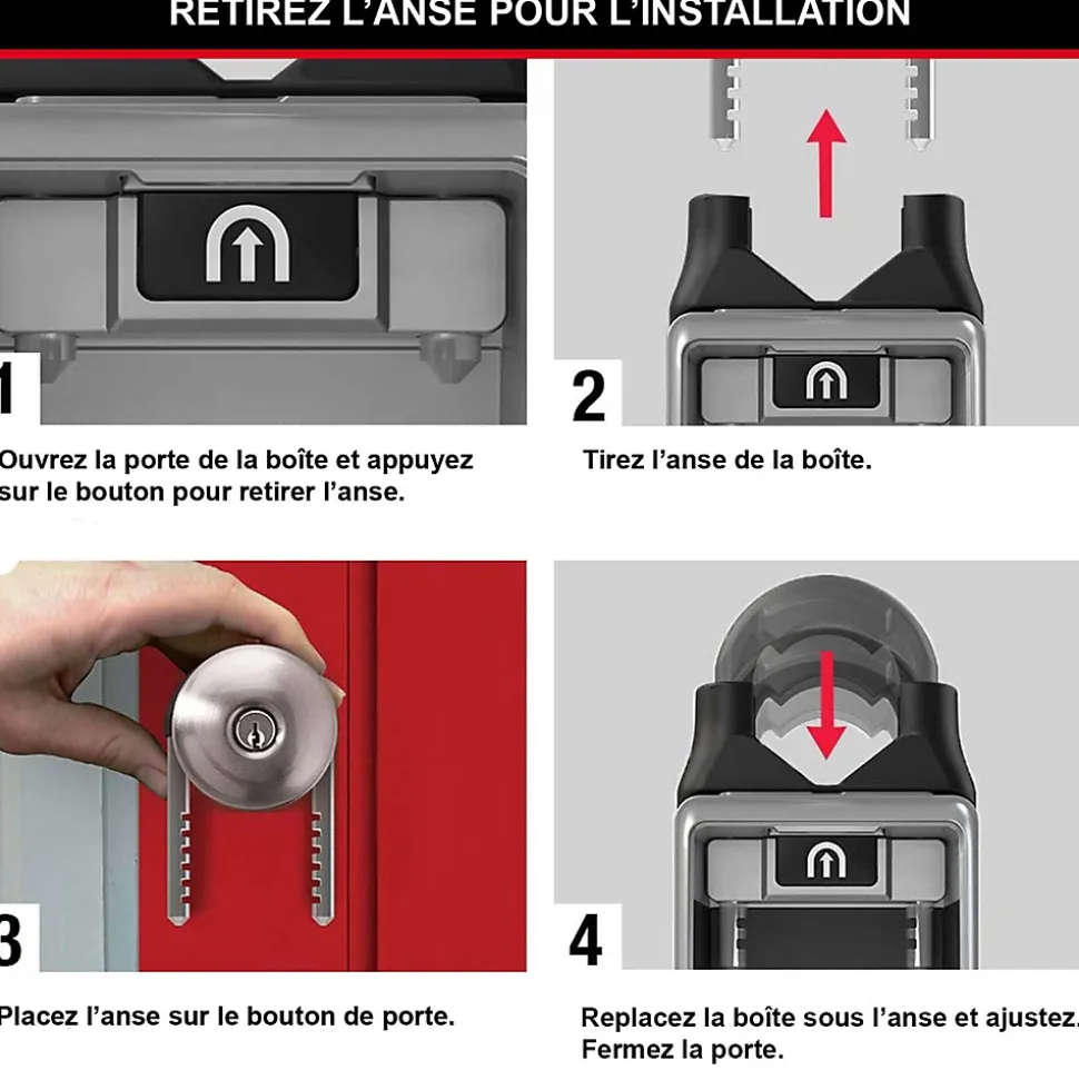 Boîte à clé à anse rétractable Masterlock Select Acess 5420EURD