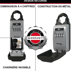 Boîte à clé à anse rétractable Masterlock Select Acess 5420EURD