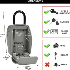 Boîte à clés sécurisée à anse Master Lock Select Access