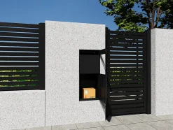 Boîte à colis anthracite - L45 x l35 x H105 cm - COLIBRI