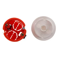 Boîte applique murs creux placo diamètre 40x40mm - Rouge - Zenitech