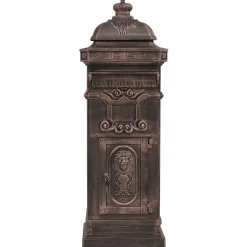 Boîte aux lettres à pilier Aluminium Vintage Bronze antirouille
