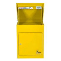 Boîte aux lettres 1 porte Boîte à colis SMART PARCEL BOX Jaune en acier
