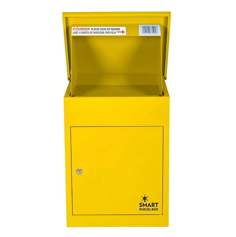 Boîte aux lettres 1 porte Boîte à colis SMART PARCEL BOX Jaune en acier